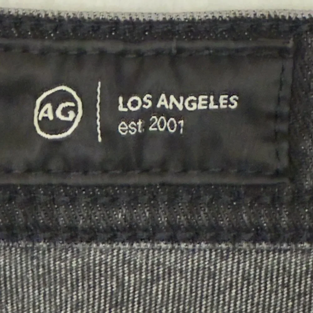 AG Adriano Goldschmied Jeans Mens 33x34 Black Everett Slim Straight Denim Pants